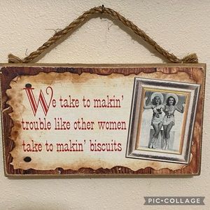 Solid Wood Simple Hanging Sign